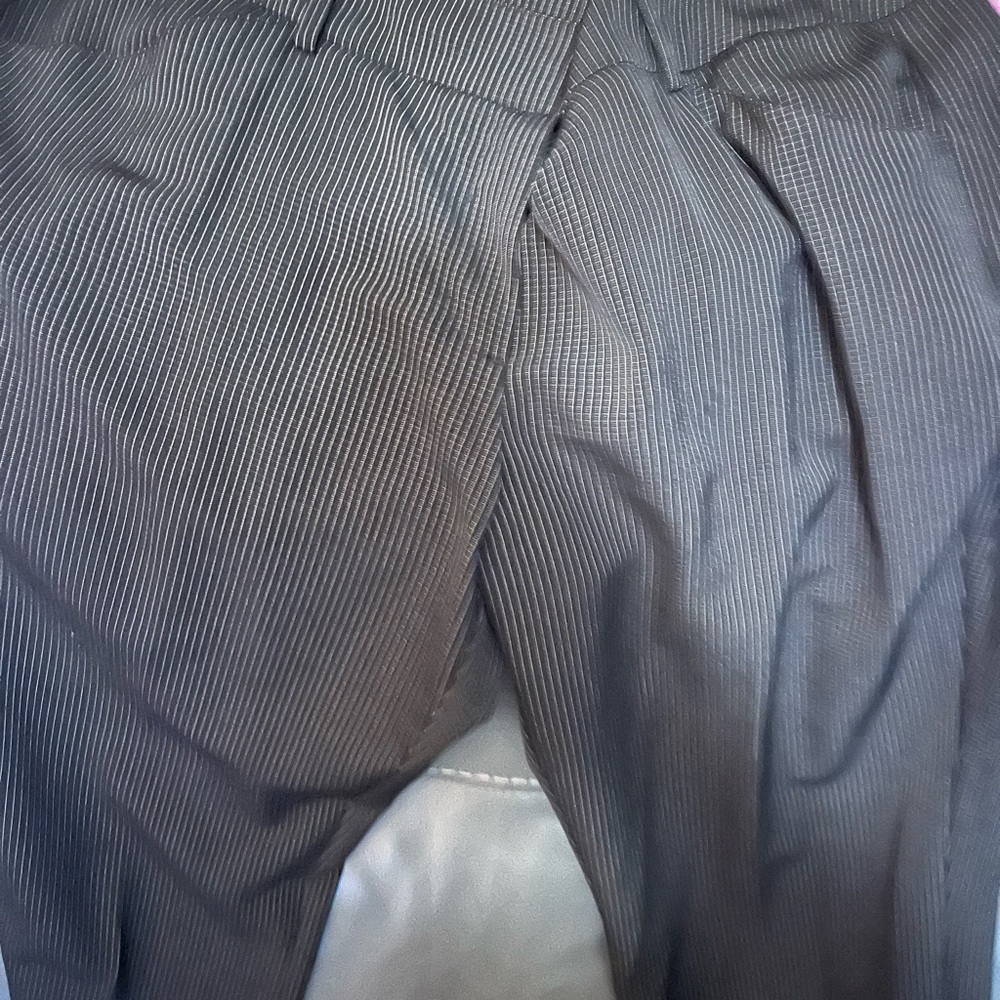 Sz 12 reg black & white pin stripe almost new dress slacks